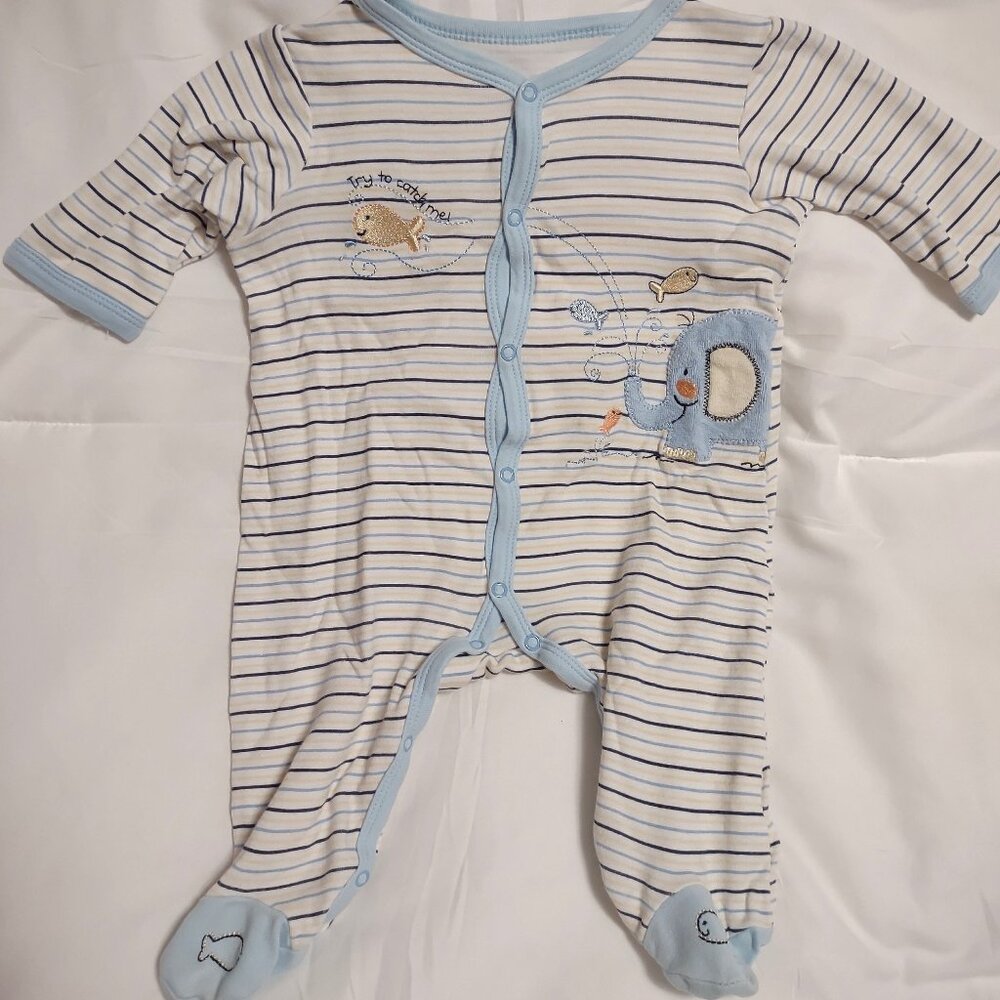 Boys' Cotton Footed One Piece Outfit / Sleeper